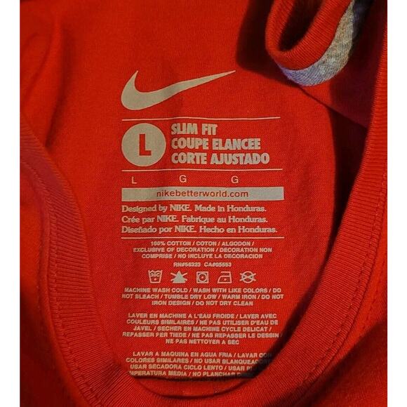 Nike Cincinnati Reds Shirt Women's Large Red Slim Fit MLB Baseball - Picture 5 of 5